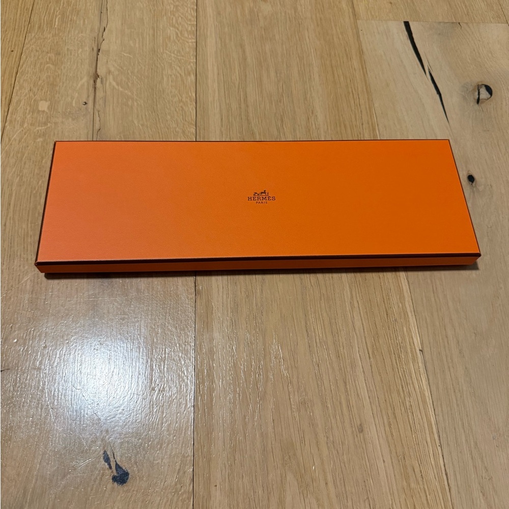 Hermès Orange Tie Gift Box